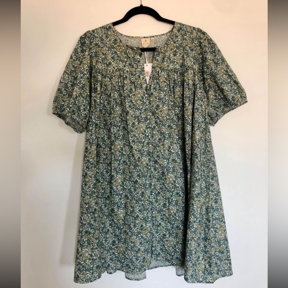 Oak Meadow mini puff dress size L - Picture 3 of 3